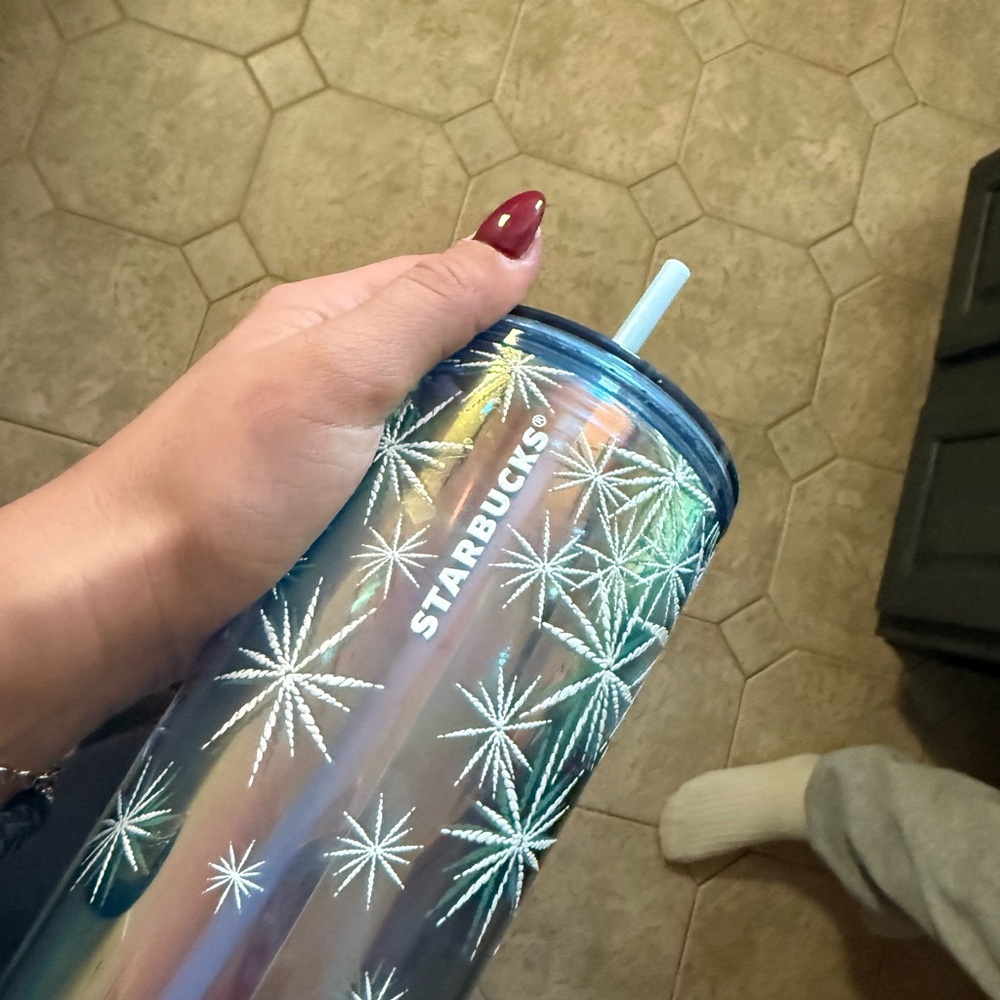 Starbucks Blue Tumbler with Lid - Picture 6 of 6